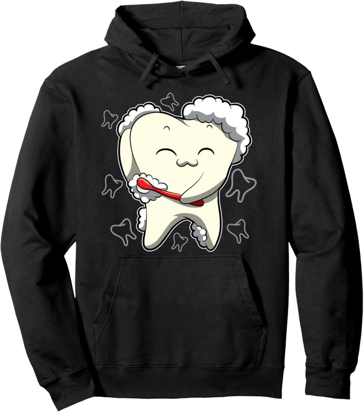 Gesunde Zähne - Tägliches Zähneputzen - Zahnarzt Pullover Hoodie
