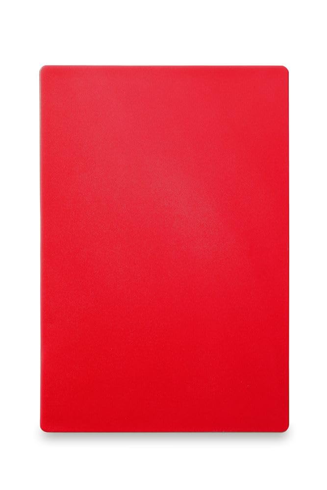 HENDI Schneidbretter, HACCP, Beidseitig nutzbar, für Fleisch, 600x400x(H)18mm, HDPE 500 Kunststoff,