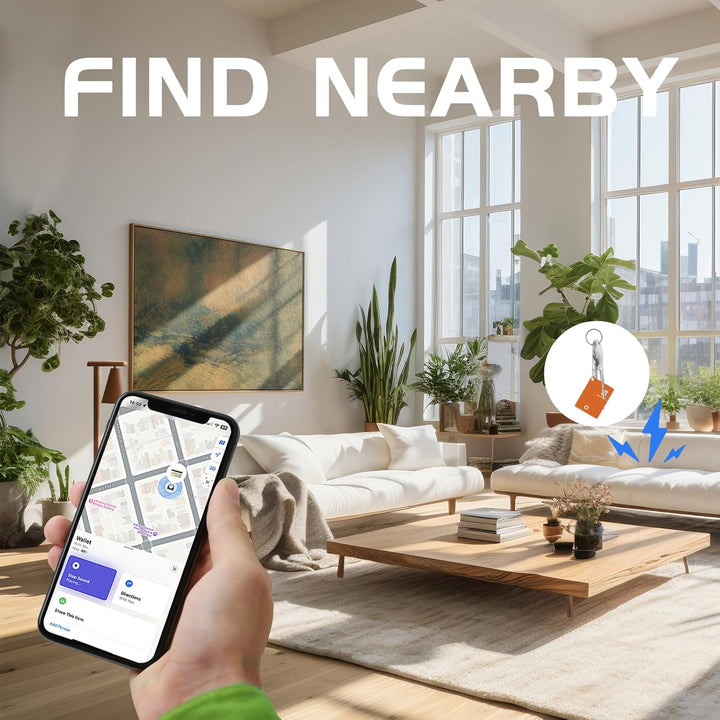 Key Finder Recharging IP68 Item Wallet Luggage Located Bluetooth Tracker Works with Apple Find My AP