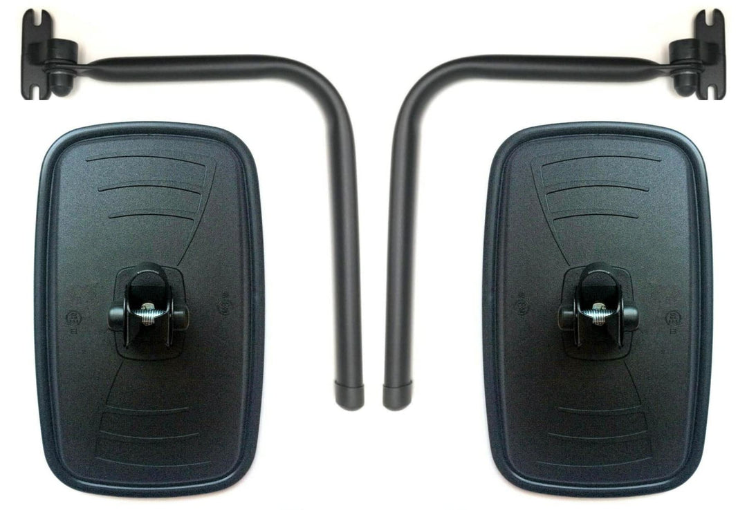 MelTruck® 2x Aussenspiegel Rückspiegel 233x145mm ø18 UNIVERSAL Traktor LKW m.Spiegelhalter