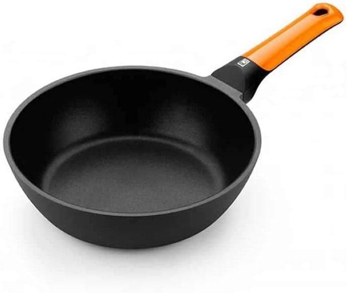 BRA Efficient orange Bratpfanne 24 cm, Aluguss mit Antihaftbeschichtung Platinum Plus, für alle Herd