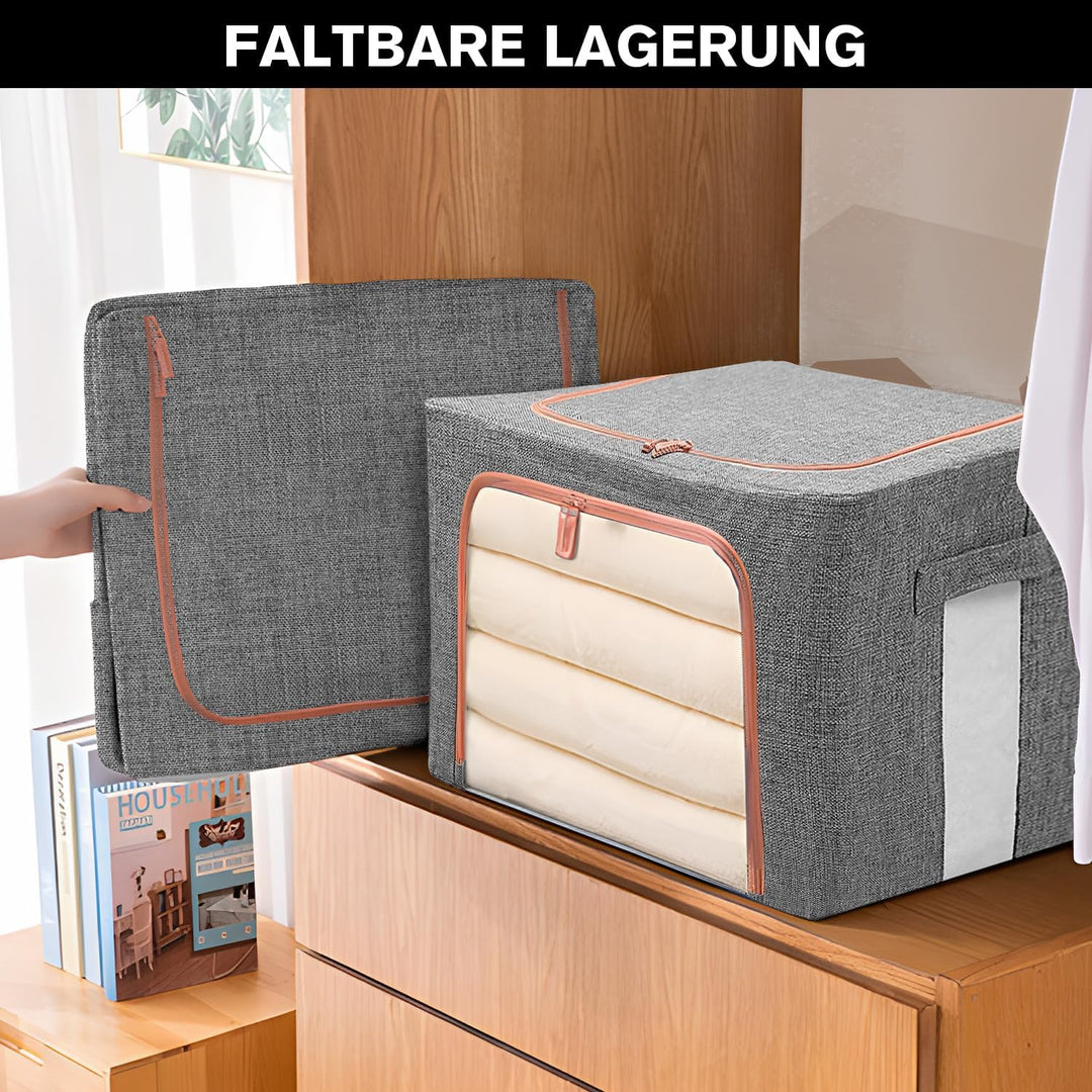 Grosse Kleideraufbewahrungstaschen, Schrank-Organizer und Aufbewahrung, faltbare Box aus Oxford-Stof