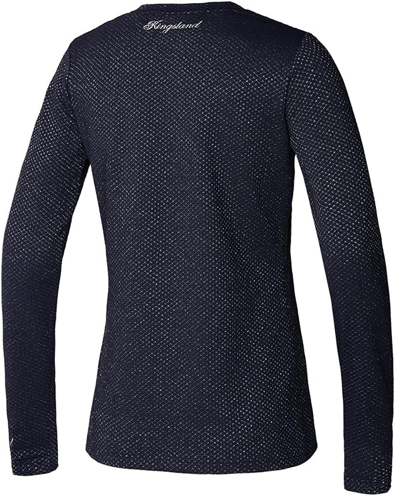Kingsland Damenshirt, Rundhalsshirt KLtilly Shirt mit Lurexfasern S Navy, S Navy