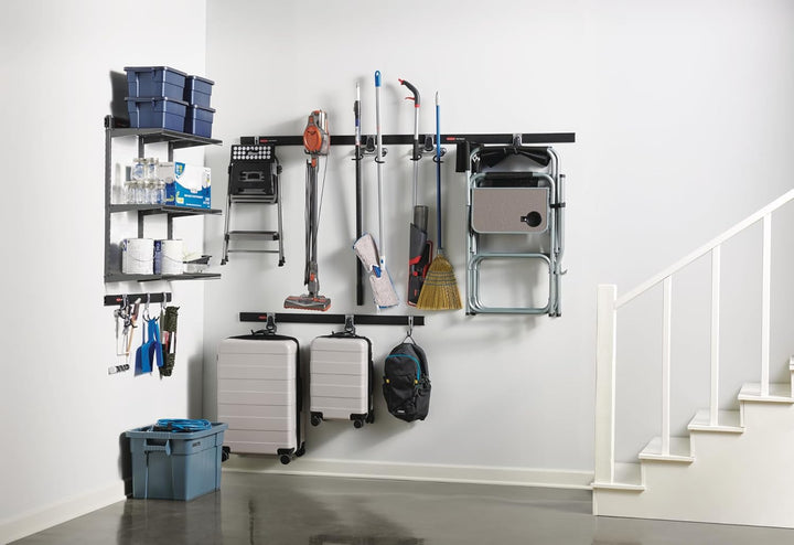 Rubbermaid Fasttrack Schienenaufbewahrung, 91,4 x 30,5 cm, 3 Regalböden, 159 kg pro Regal, für Zuhau