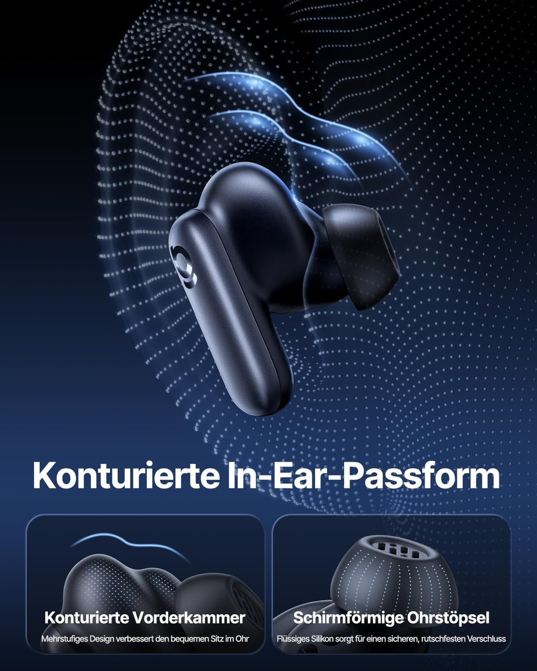 Baseus Inspire XP1 In-Ear Kopfhörer Bluetooth, Sound by Bose, Earbuds mit -50 dB Adaptive Geräuschun