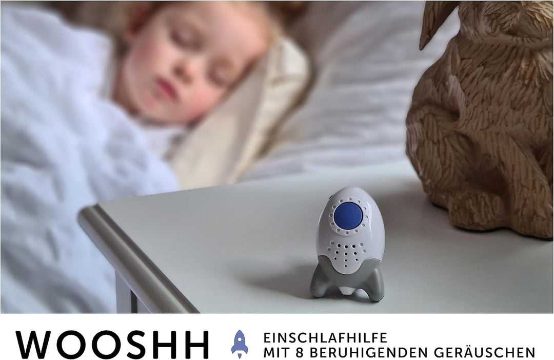 Wooshh by Rockit Rocker - wiederaufladbarer, tragbarer Schlafberuhiger/Einschlafhilfe mit 8 beruhige