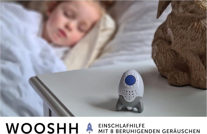 Wooshh by Rockit Rocker - wiederaufladbarer, tragbarer Schlafberuhiger/Einschlafhilfe mit 8 beruhige