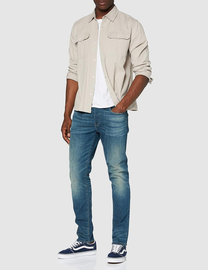 G-Star Herren 3301 Slim Jeans 27W / 30L Blau (Medium Aged 51001-9118-071), 27W / 30L Blau (Medium Ag