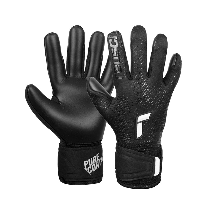 Reusch Jungen Pure Contact Junior Unisex Torwarthandschuhe mit Innennaht Schnitt und Grip Infinity B