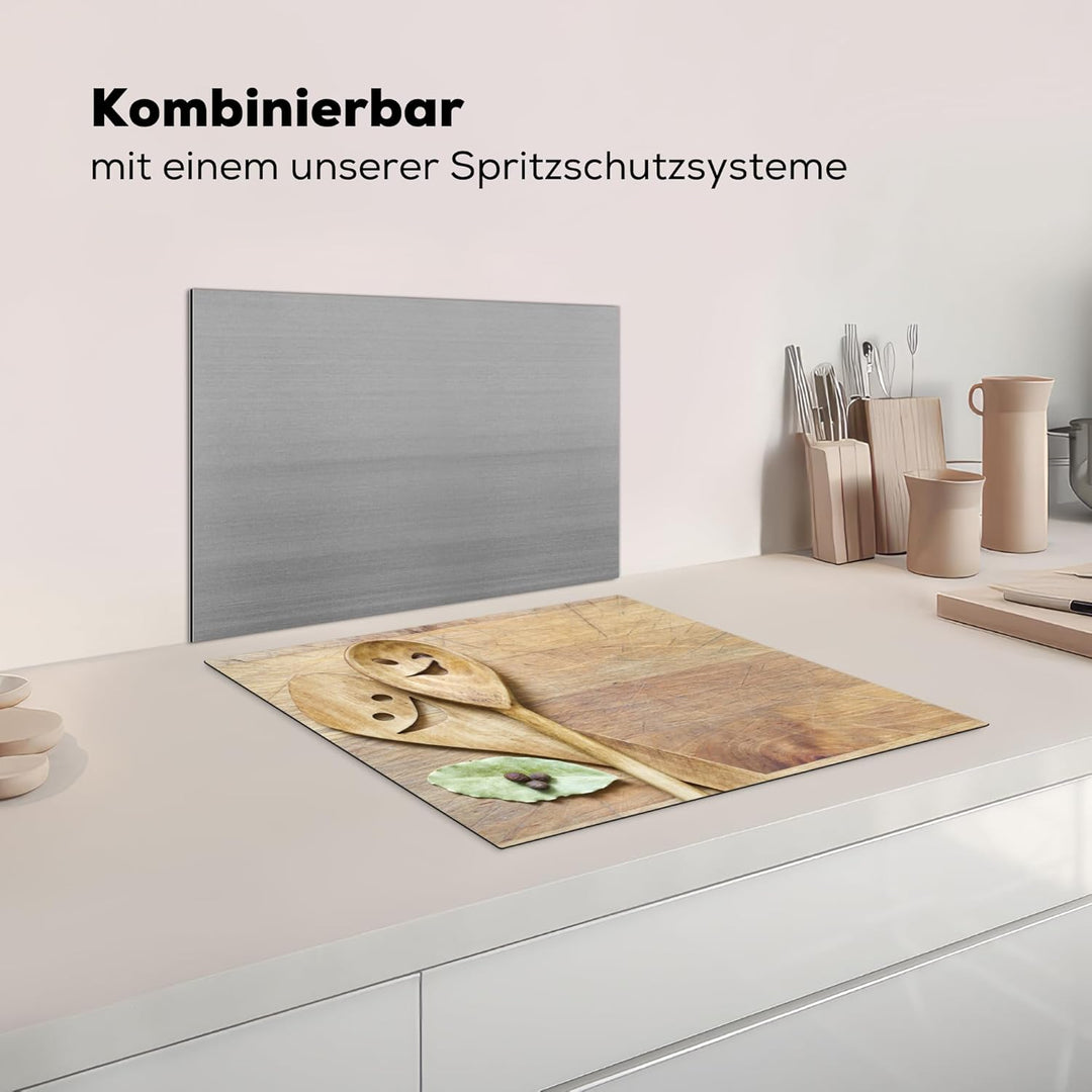 KitchenYeah© Herdabdeckplatte Einteilig Küche Herdabdeckung Induktionsfeld Ceranfeld Herdabdeckplatt