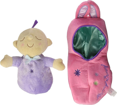 Manhattan Toy Snuggle Pod Hunny Bunny Erstes Babypuppe mit gemütlichem Schlafsack für Alter von 6 Mo
