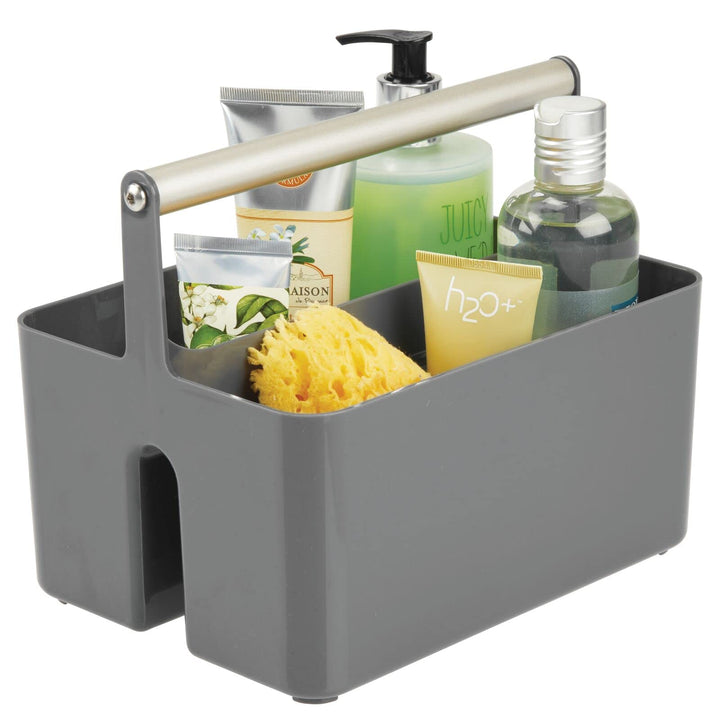 mDesign Badezimmer Aufbewahrungsbox – Korb mit Griff zur Kosmetikaufbewahrung – Bad Organizer mit zw