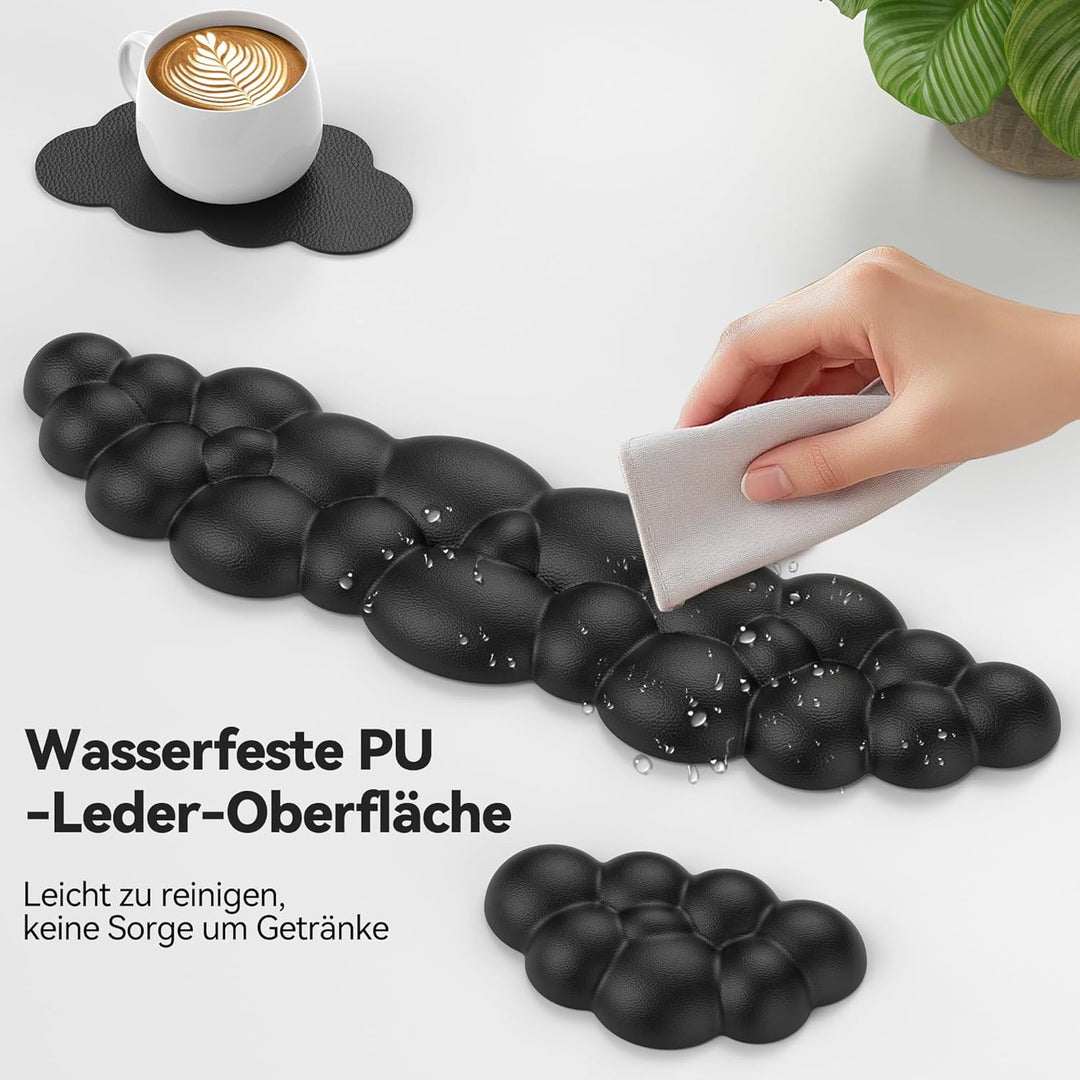 TECKNET Wolke Handballenauflage Tastatur, Ergonomisches & Entspannendes Handgelenk: Memory-Schaum mi