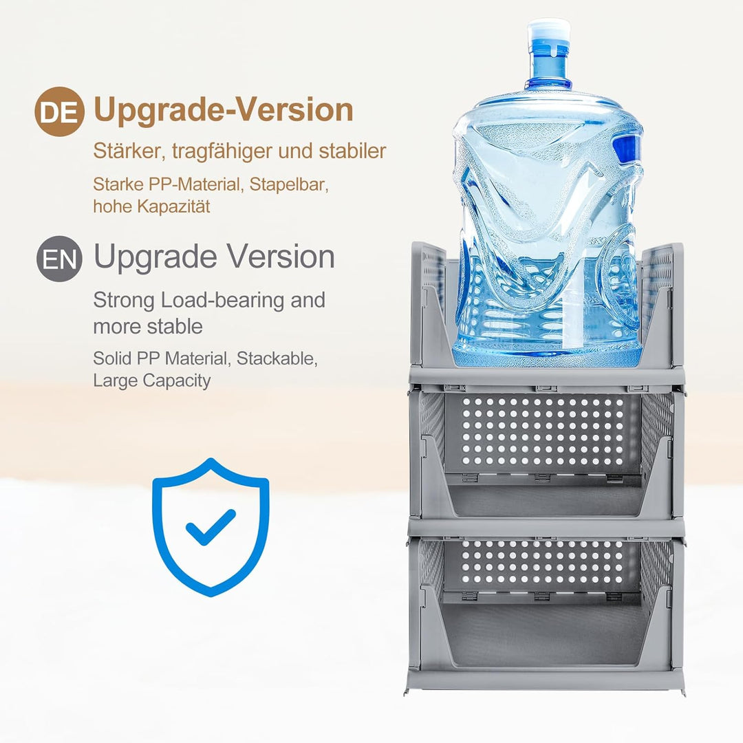 Yorbay Schubladenbox Stapelbare Kleiderschrank Organizer, Regal Aufbewahrungsbox, für Kleidung Küche