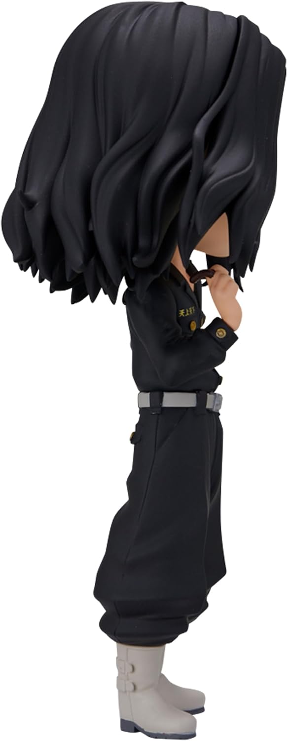 Banpresto Unisex-Adult Tokyo Revengers-Keisuke Baji Vers.A-Q Posket 14cm, Black, Estándar Schwarz, S