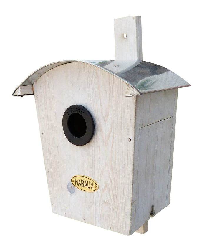 Habau 2963 Nistkasten Runddach, weiss