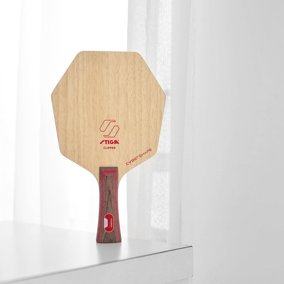 STIGA Erwachsene (Unisex) Clipper Cybershape Tischtennisholz, Braun, Master