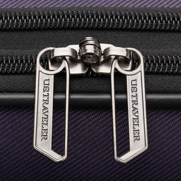 U.S. Traveler Aviron Bay Erweiterbares Softside Gepäck mit Drehrädern 2 Piece Luggage Violett, 2 Pie