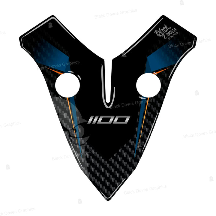 Black Doves Graphics 3D-Aufkleber aus Harz kompatibel mit Kawasaki Versys 1100 SE 2026 (BU1) | Made