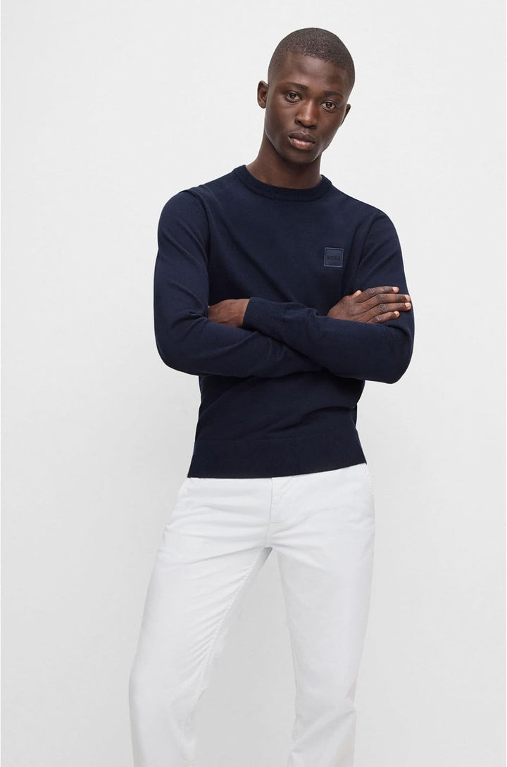 BOSS Herren Amotore Knitted-Sweater XXL Dark Blue404, XXL Dark Blue404