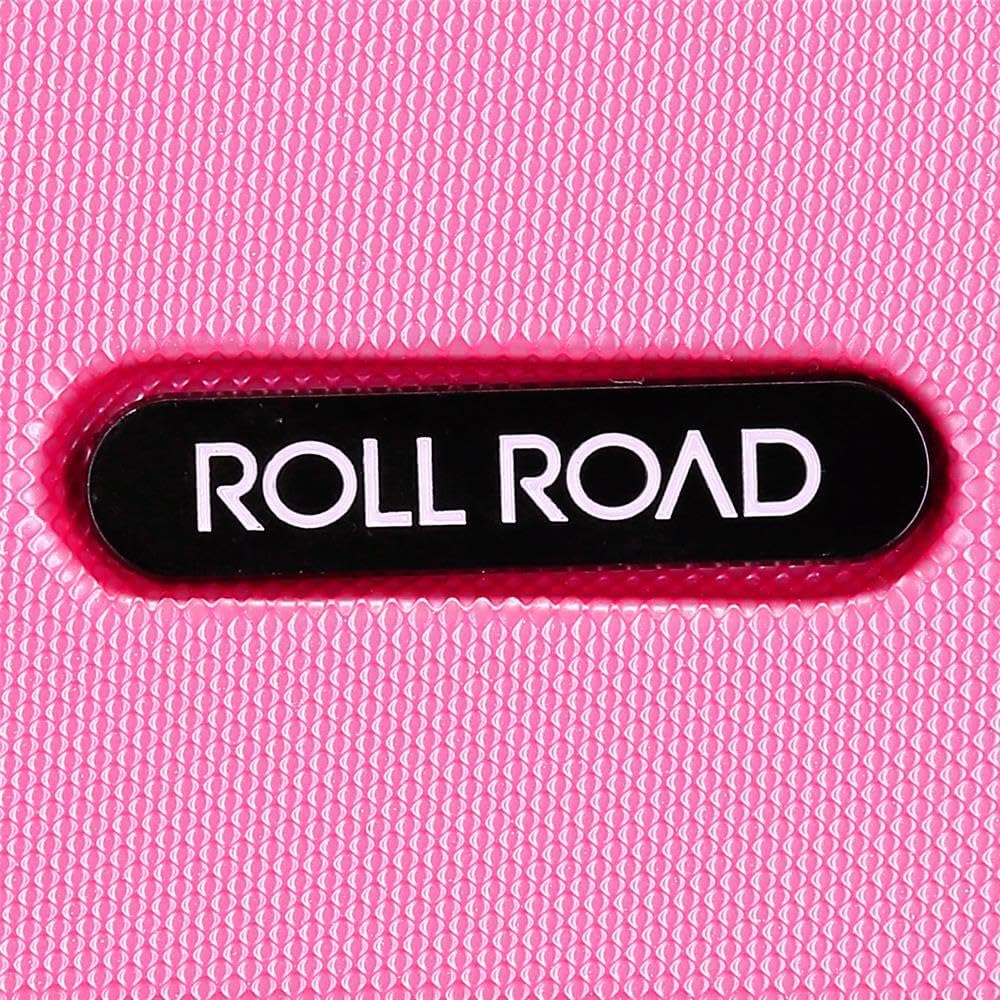 Roll Road Flex Hartschalenkoffer aus ABS-Material, Seitliches Zahlenschloss, 4 Doppelrollen Handgepä