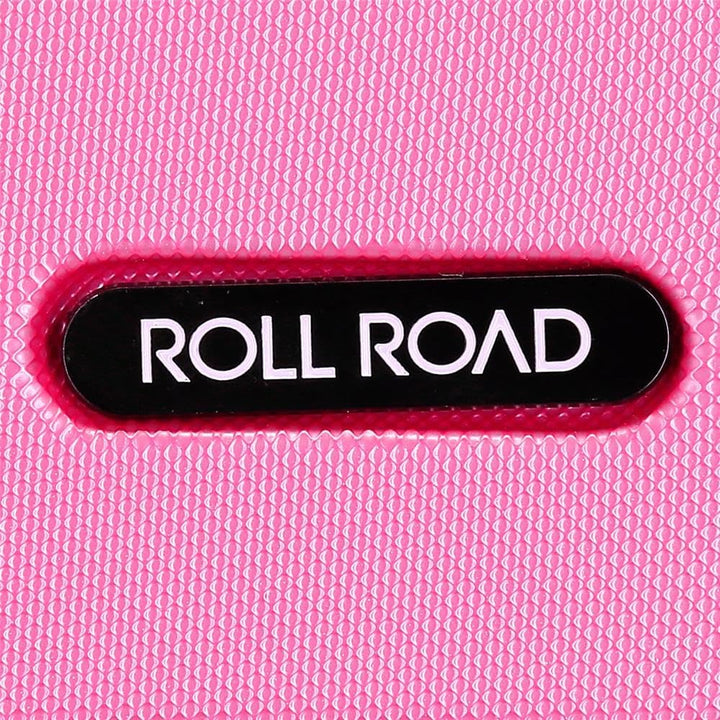 Roll Road Flex Hartschalenkoffer aus ABS-Material, Seitliches Zahlenschloss, 4 Doppelrollen Handgepä