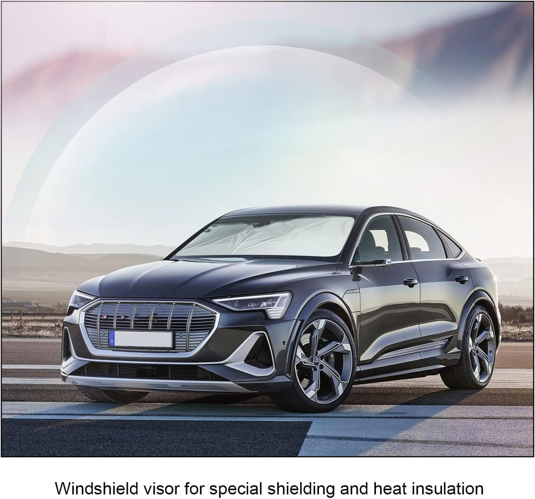 BIXUAN Sonnenschutz kompatibel mit Audi e-tron 2019 2020 2021 2022 2023 Windschutzscheibe für das Au