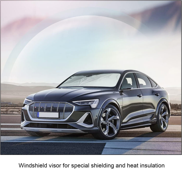 BIXUAN Sonnenschutz kompatibel mit Audi e-tron 2019 2020 2021 2022 2023 Windschutzscheibe für das Au