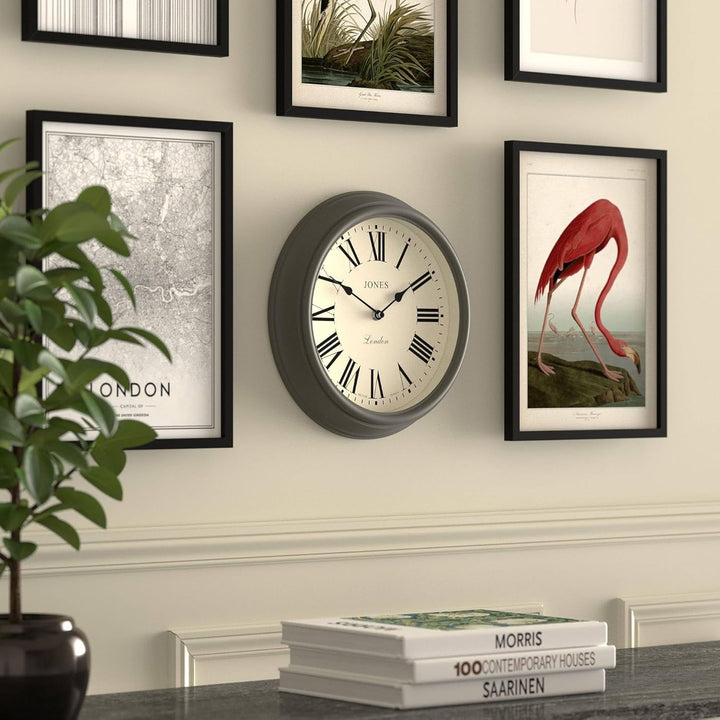 JONES CLOCKS® Venetian Wanduhr – Runde Wanduhr – Klassisches traditionelles Design – Designer-Wanduh