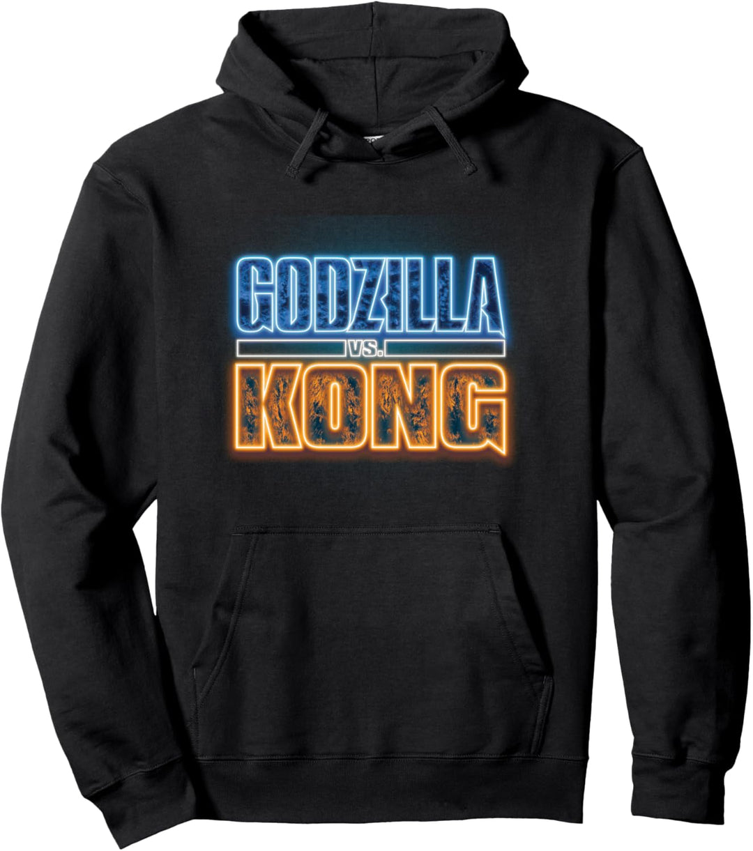 Godzilla vs Kong - Official Neon Logo Hoodie Pullover Hoodie
