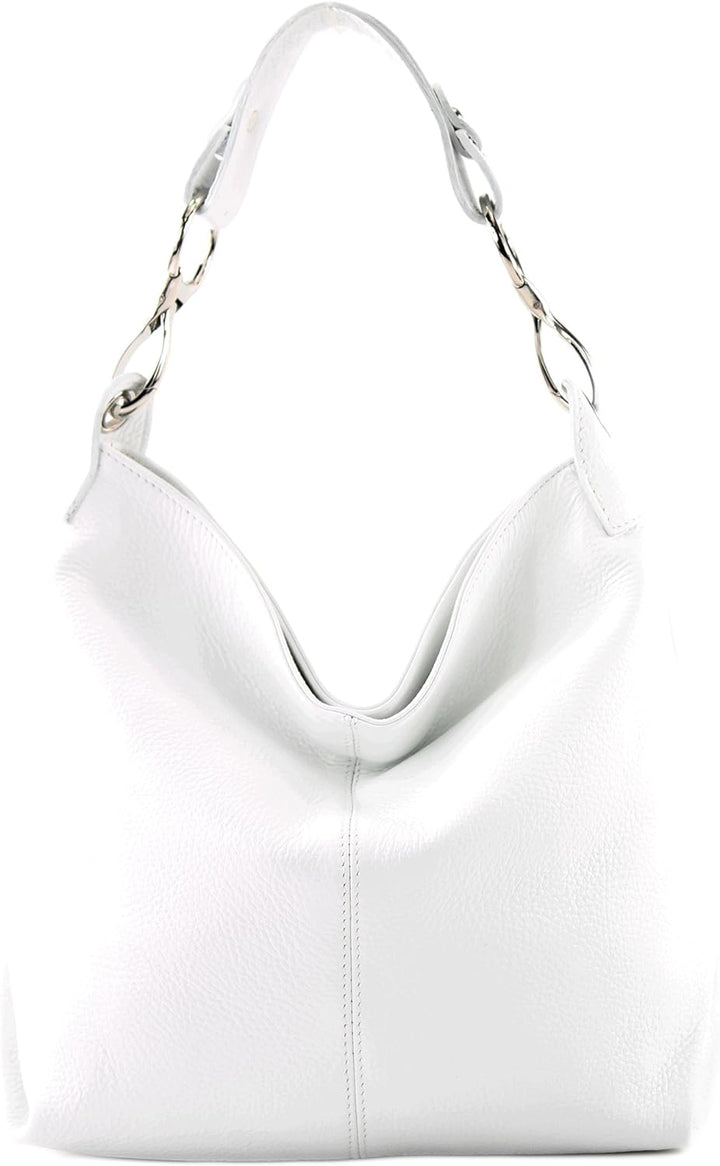 modamoda de - T168 - ital Schultertasche Umhängetasche aus Leder