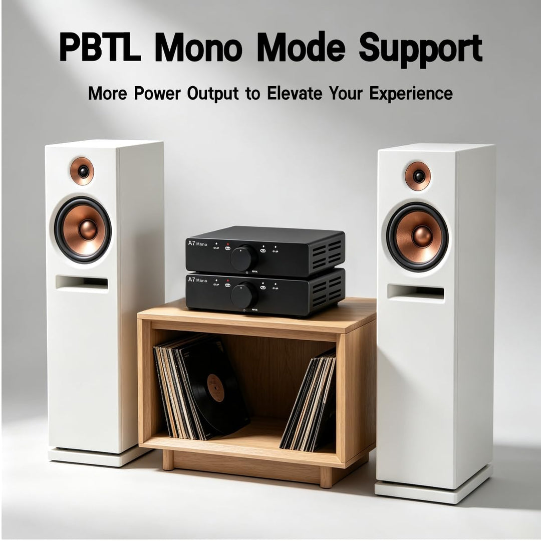 3E Audio A7Mono Stereo Leistungsverstärker TPA3255 1x480W PBTL Next Generation Hi-Fi Audio mit verbe