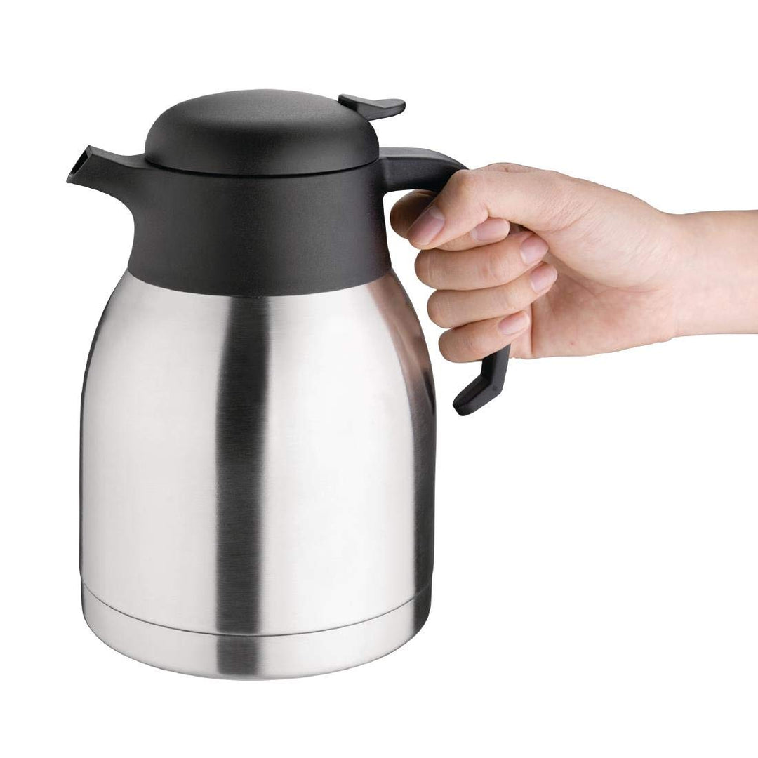 Olympia C092 unzerbrechlich Vakuum Krug, 1,5 l Kapazität, Edelstahl Finish, 215(H) x 143(Ø)