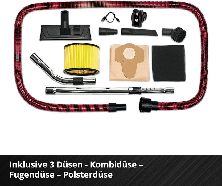 Einhell Professional Akku-Nass-Trockensauger TP-VC 36/30 S Auto-Solo Power X-Change (Li-Ion, 36 V, A