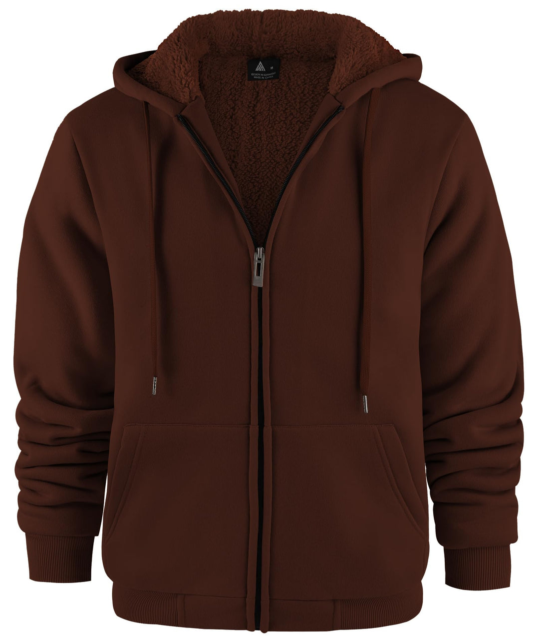 SwissWell Hoodies Herren Gefütterte Sweatjacke mit Kapuze Winter Jacke Reissverschluss Warmer Fleece