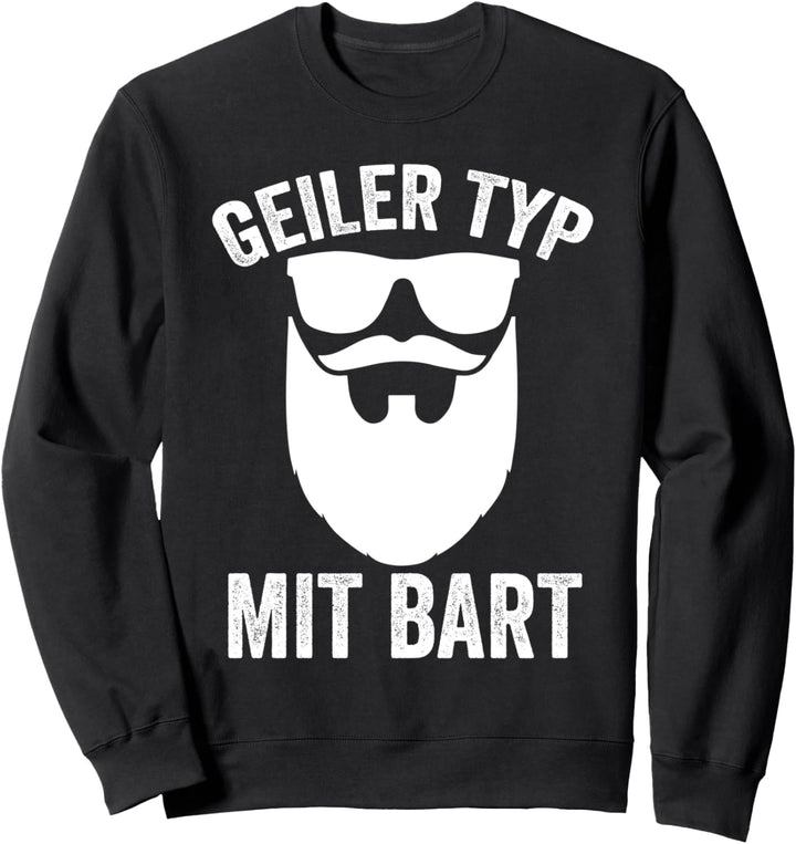 Bartträger Geiler Typ Mit Bart Barbier Hipster Sweatshirt