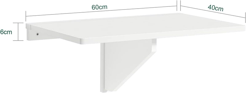 SoBuy FWT03-W Wandklapptisch Küchentisch Kindermöbel Laptoptisch Esstisch Schreibtisch