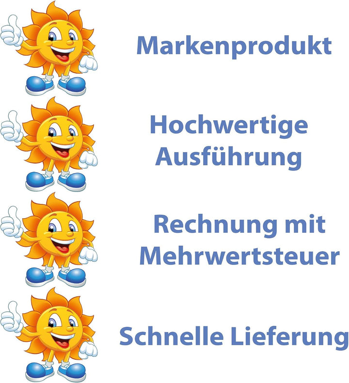 Kleberio® Parkplatz Schild 52 x 11 cm - Besucher - mit Einschlagpfosten 0,75 Meter (75cm) und Montag