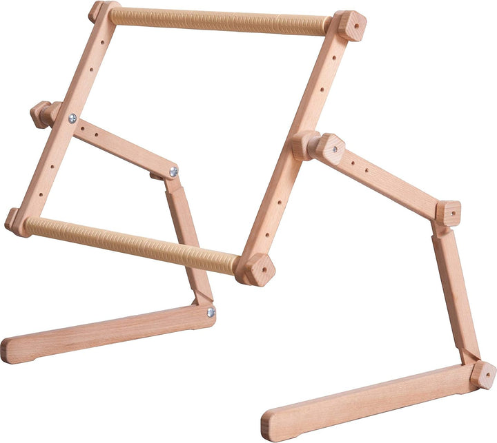 Stickständer für Tisch und Couch "Rhein" mit Stickrahmen 30x56 cm, Holz, verstellbar, 30x56 cm