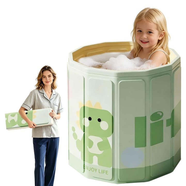 Faltbare badewanne Kinder, tragbare Badewanne, grosse Kleinkinderbadewanne für Baby von 0-5 Jahren,