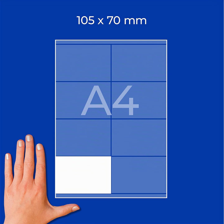AVERY Zweckform 3426 Universal Etiketten (800 Klebeetiketten, 105x70mm auf A4, Papier matt, bedruckb