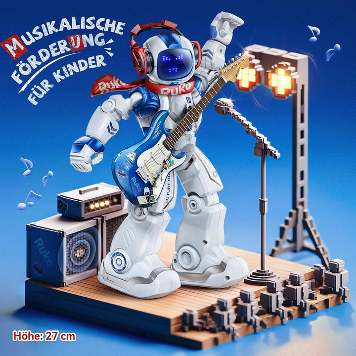 Ruko 6088 Programmierbarer Roboter mit App-Steuerung, Fernbedienung und Gestensteuerung, Wiederaufla