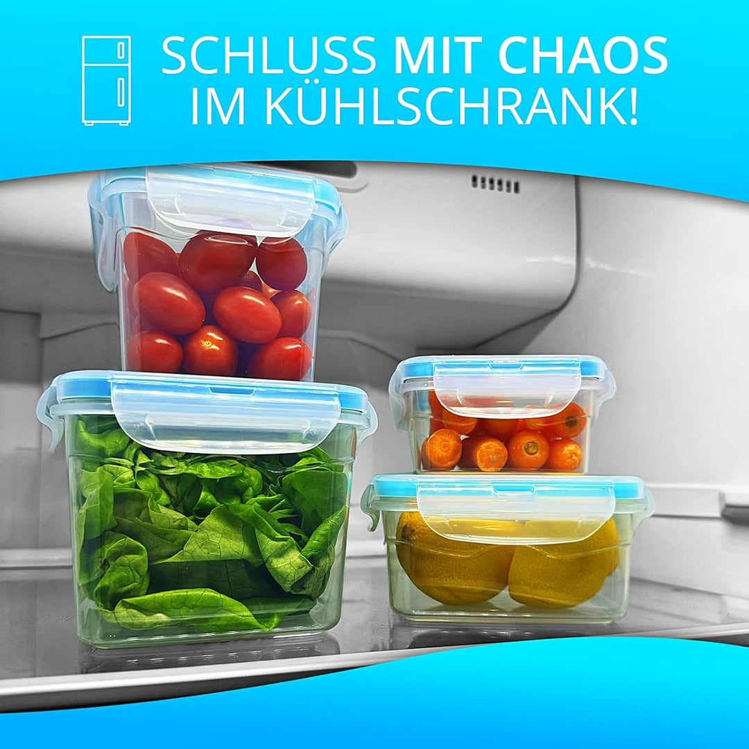 astor24 Premium Frischhaltedosen - Mealprep - 4x 1300ml - 100% luftdicht und auslaufsicher -40 bis +