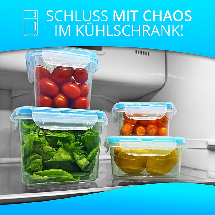 astor24 Premium Frischhaltedosen - Mealprep - 4x 1300ml - 100% luftdicht und auslaufsicher -40 bis +