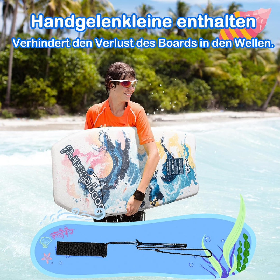 Wham-O Bodyboard 2er-Pack | Schwimmbrett für Strand & Schwimmbad | Leichtes Surfbrett Kinder | 94x46