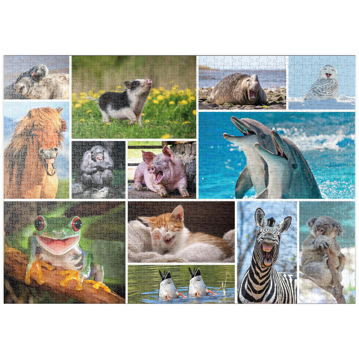 Tierisch Lustig - Collage No. 1 - Premium 1000 Teile Puzzle - MyPuzzle Sonderkollektion von Starnber