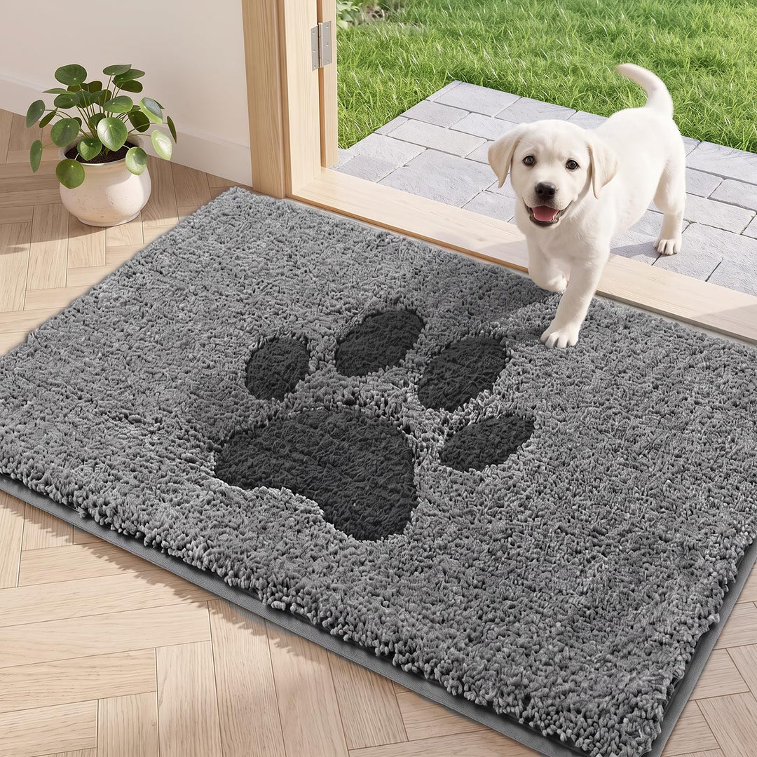 Oiilores Schmutzfangmatte für Innenbereich 60 x 90 cm, rutschfeste waschbare Matte, niedriges Profil