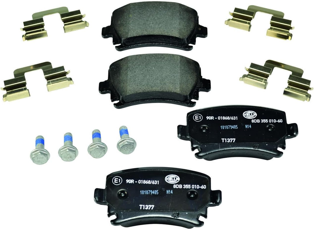 HELLA PAGID 8DB 355 010-601 Bremsbelagsatz - T1377 - Dicke/Stärke: 17.2mm - Bremssystem: Lucas - für