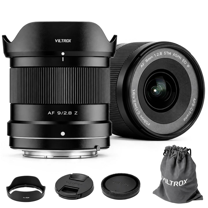VILTROX 9mm F2.8 Z Air AF Objektiv für Nikon Z-Mount,APS-C Ultraweitwinkel | Autofokus Prime Objekti