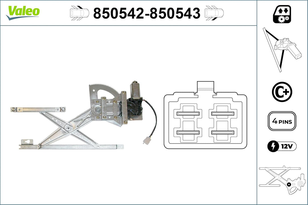 VALEO Fensterheber 850542